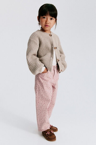 H&M Pamuklu ve Barrel Paçalı Gabardin Pantolon