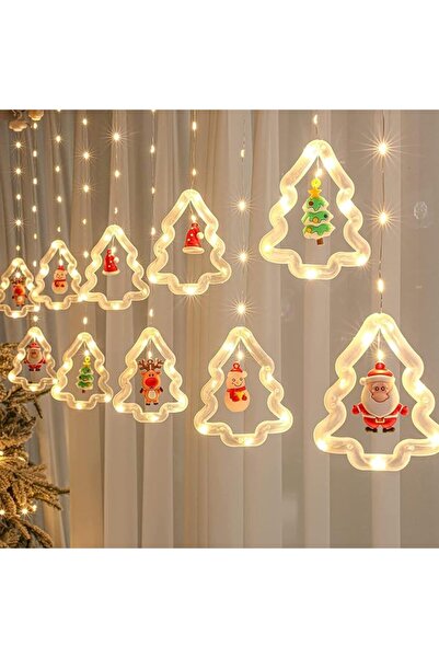 sheful أضواء نوافذ عيد الميلاد، 9.8 قدم، 120 مصباح LED، زينة عيد الميلاد، أضو...