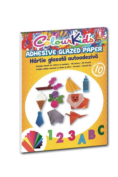 MC Micostore Self-adhesive glossy paper A4 10 colors/set colour kids pigna