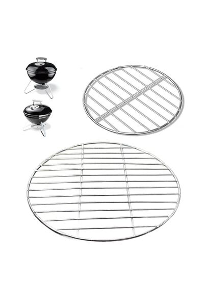 Generic Stainless Steel Round Grill Grate Kit for Weber 14-Inch Smokey Joe, S...