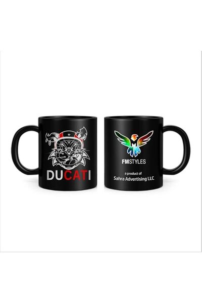 Generic FMstyles DuCATi Cat Black Mug, FMS409-BL
