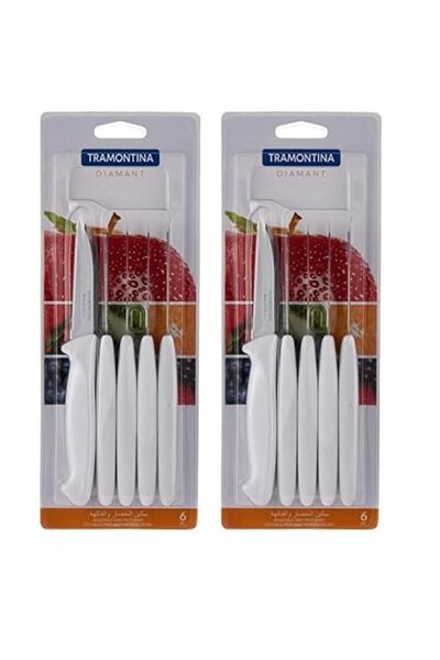 Generic Tramontina 6 Piece Pairing Knife Set - Stainless Steel Flatware Silve...