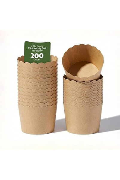 Generic Restaurantware Baking Cups 200 Pack of 6 oz Paper Cupcake Liners Grea...