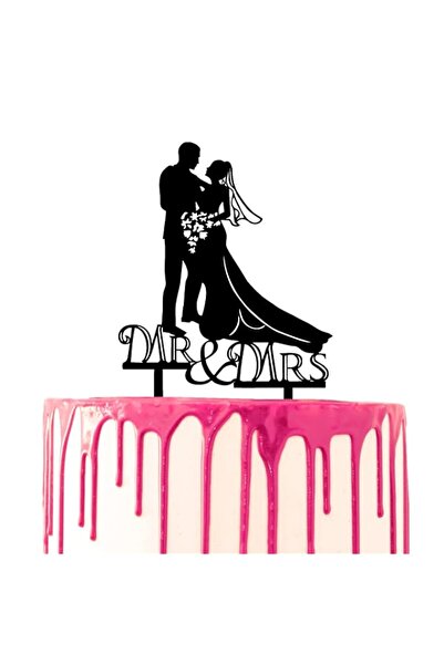 Generic CARISPIBET Wedding cake topper Groom and bride with bride holding a f...