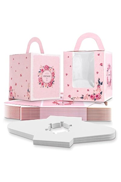 Generic Single Cupcake Boxes, Individual Cake Boxes with Window, Cupcake Carr...