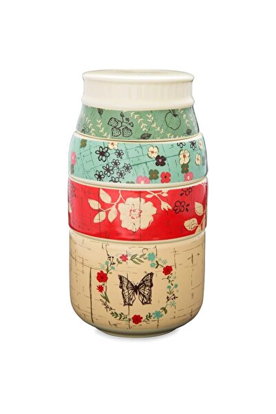 Generic Pavilion Gift Company Live Simply Floral Mason Jar Measuring Cups, Mu...