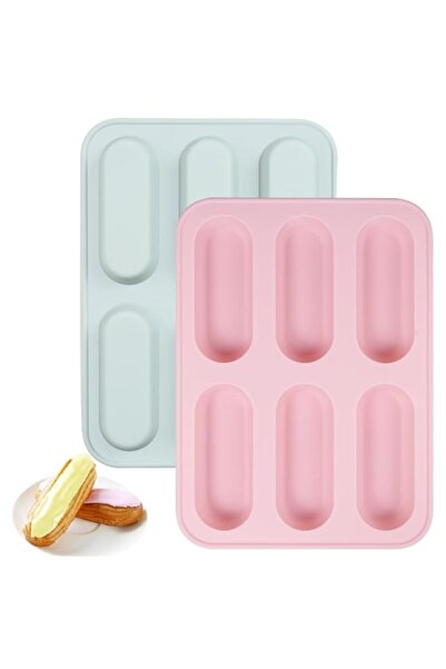 Generic Mini Loaf Tins, 2Pcs 6-Cavities Silicone Mini Loaf Moulds for Baking,...