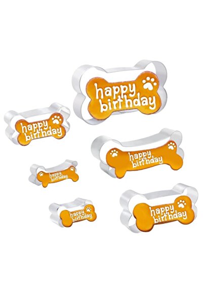 Generic Dog Bone/Dog Biscuit Cookie Cutters for Homemade Treats, 6 PCS set Bo...