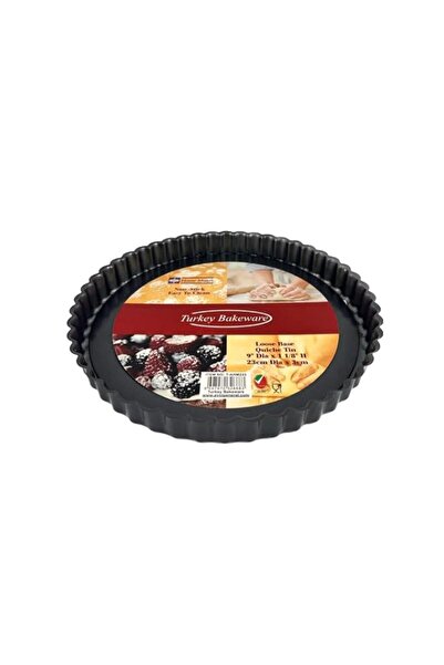 Generic Home Maker Non Stick Carbon Steel Loose Base Quiche Tart Pan, 23 cm x...