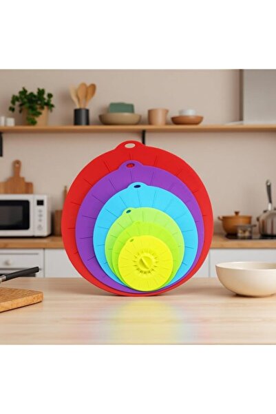 Generic 6 Pack Microwave Splatter Covers, Reusable Silicone Suction Lids 6 Si...
