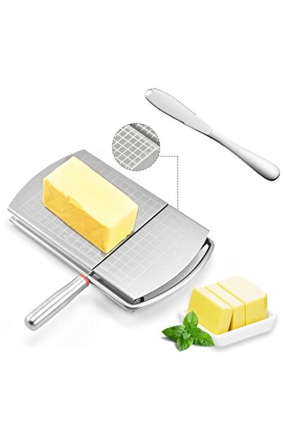 Generic Tazweeq Cheese Slicer Cutter, Stainless Steel Cutter Board with Blade...