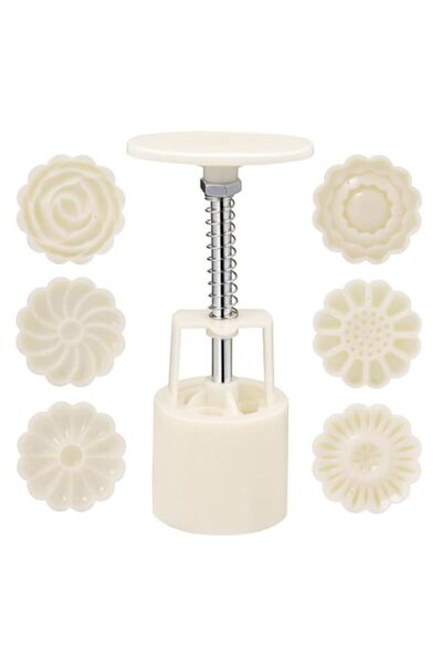 Generic Ciieeo 1 Set 50g 3D Moon Cake Mould Mooncake Press Molds Moon Cake St...