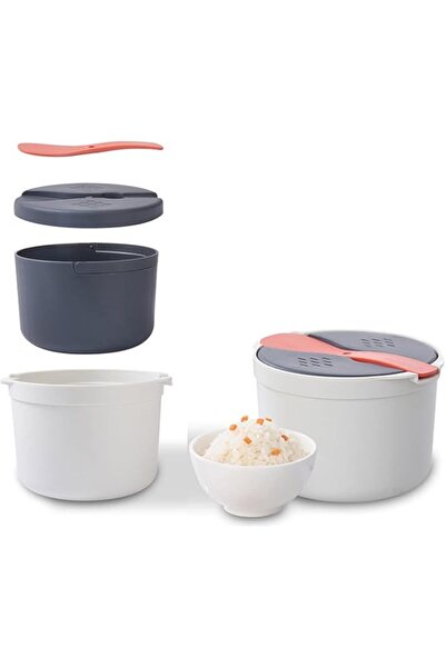 Generic ALMEKAQUZ Microwave Rice Cooker, Rice Steamer and Pasta Cooker with S...