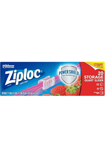 Generic Ziploc Seal Top Slider Storage Bags, Quart Size, Grip’n Seal Technolo...