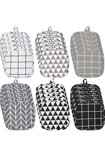 Generic Tazweeq 30Pcs Pot Holders for Kitchen Square Pot Holders Sets Heat Re...
