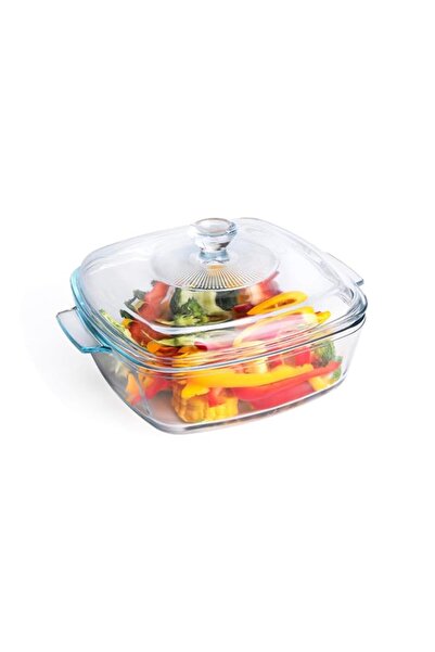 Generic Clear Square Glass Casserole with Lid, Baking Dish with Glass Cover, ...