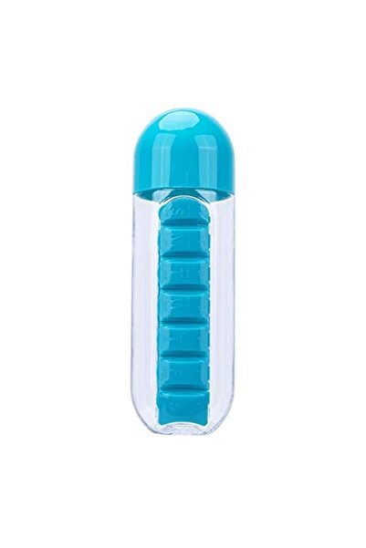 Generic 600ml Water Bottle Take Medicine Bottle 2 in 1 Outdoors Combine Daily...