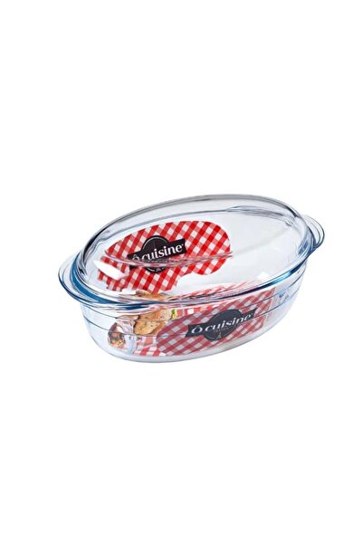 Generic Ocuisine® 3L Oval Casserole with Glass Lid - Borosilicate Glass, Oven...