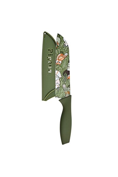 Generic Pigeon by Stovekraft Edge Flora Stainless Steel Knife 6 Inch (Green)