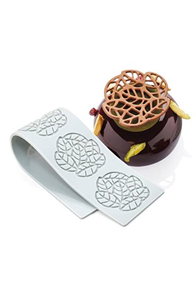 Generic TUKE Hollow Leaf Silicone Molds Lover Heart Chocolate Molds Geometry ...