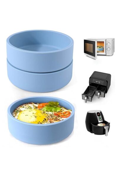 Generic 3Pcs Air Fryer Egg Mold, Silicone Air Fryer Accessories, Individual E...