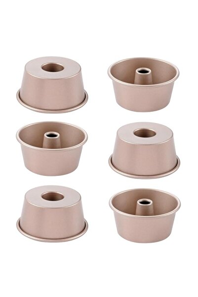 Generic Mini Food Cake Pans Set, Nonstick Carbon Steel Fluted Tube Baking Mol...
