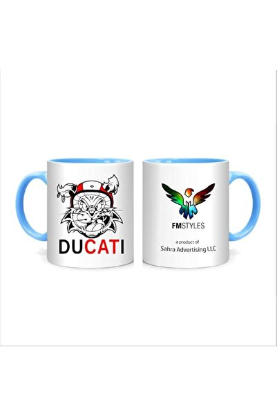 Generic FMstyles DuCATi Cat Blue Inner Mug, FMS409-LB