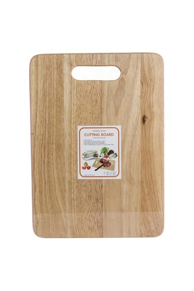Generic Wooden Cutting Board - Beige, 25 x 35 cm