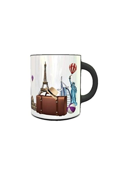 Generic imPRESS Color Changing Heat Sensitive Coffee Mug with I Love to Trave...