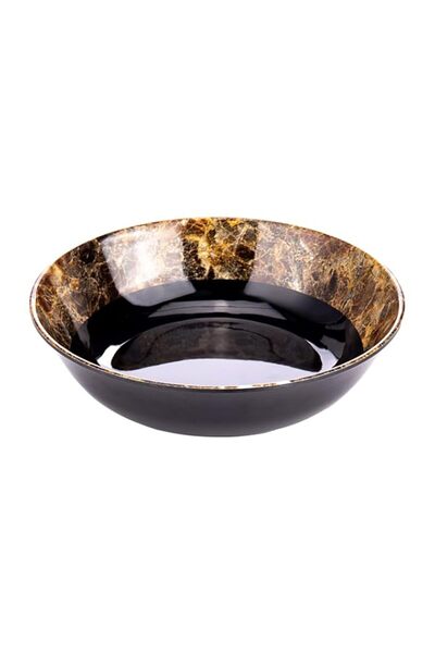 Generic AKDC M/MINE BOWL BAMBOO STONED 19CMX19CMX5CM Multi-colour