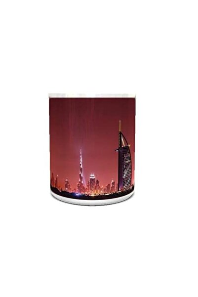 Generic imPRESS White Ceramic Coffee Mug with Dubai Skyline Design