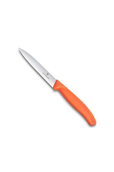 Generic Victorinox Swiss Classic Wavy Pointed Tip Paring Knife, 10 cm Size, O...
