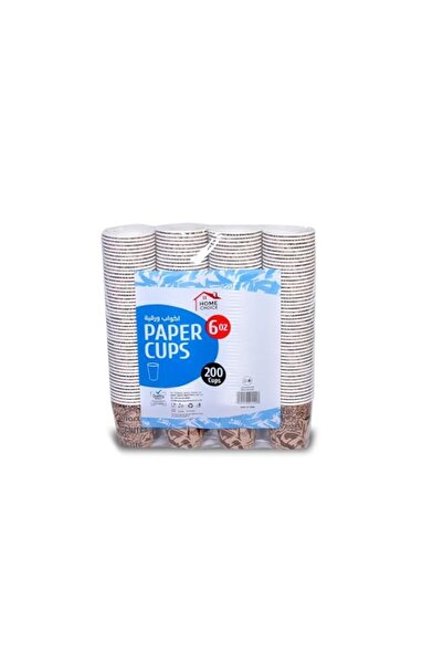 Generic Home Choice Disposable Paper Cups, 6 Oz, Pack of 4 (200 Cups – 50 x 4...