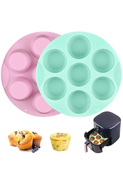 Generic Sakolla 2 Pack Silicone Egg Bite Molds for Air Fryer, Nonstick 7 Cups...