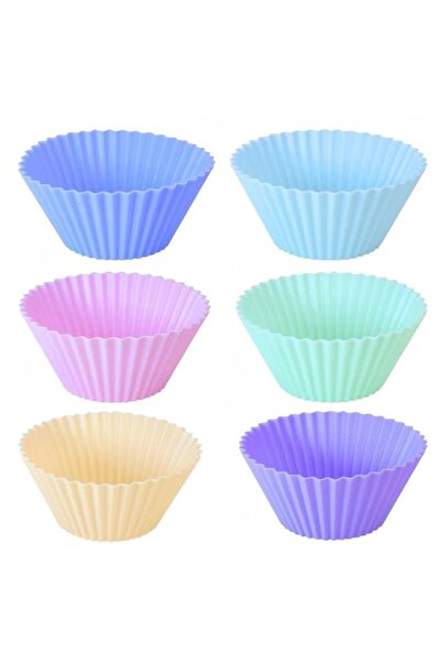 Generic Silicone Muffin Cups(24pcs),Baking Cups Non-Stick Cake Muffin Chocola...