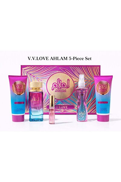 V.V LOVE مجموعة هدايا V.V.LOVE Dreams المكونة من خمس قطع - عطر، لوشن للجسم، ج...