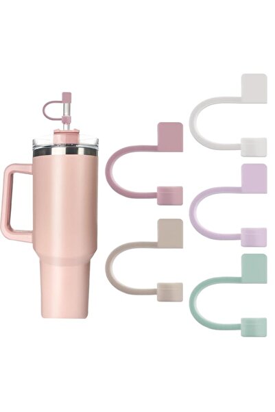 Generic Velaco 5-Pack Silicone Straw Covers Compatible with Stanley Cups - Du...