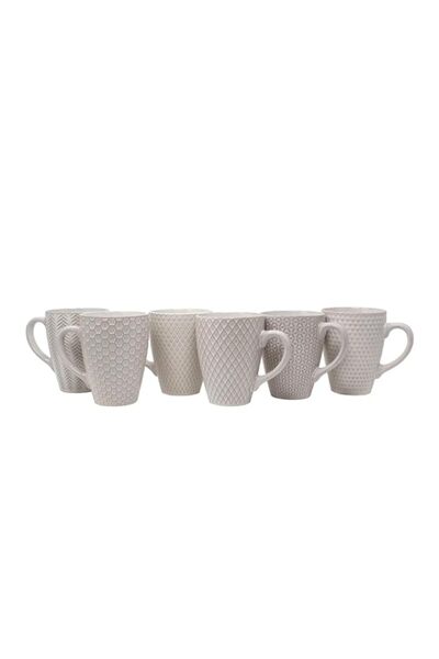 Generic Mikasa Gourmet Basics Stoneware Mugs 470ml, Pack Of 6 With Assorted E...