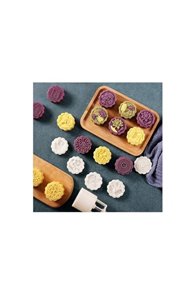 Generic Eco-Friendly Abs Mooncake Mould Multicolor 14.0X5.0X5.0Cm