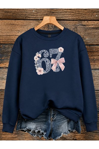ESADE Γυναικείο μπλουζάκι με στρογγυλή λαιμόκοψη, άνετη γραμμή, ροζ φιόγκο κα...