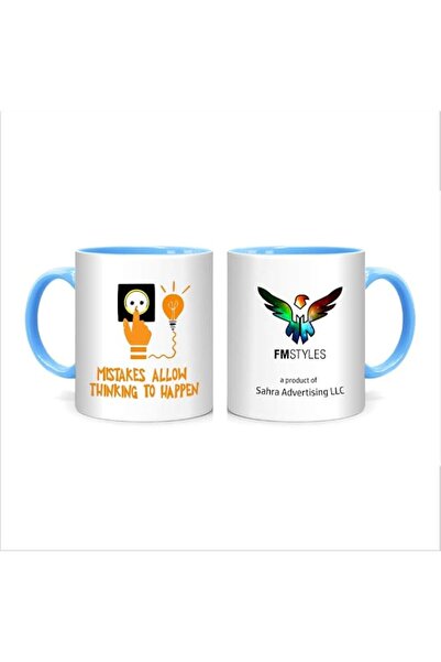 Generic FMstyles Mistakes Allow Thinking to Happen Mug, Blue, FMS585