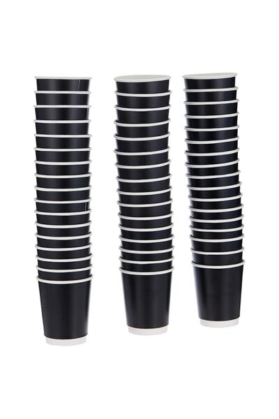 Generic SNH Packing Disposable Double Wall Paper Coffee Cups 50-Pack, 8 oz Ca...