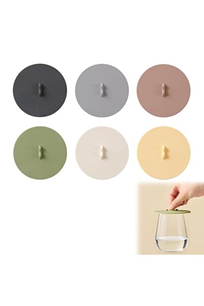 Generic Silicone Cup Lids Silicone Cup Covers, 6 color Design, Food Grade Ant...