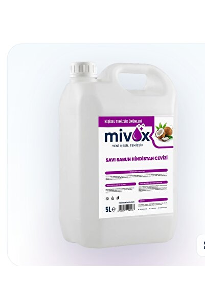 mivox SİVİ SABUN HİNDİSTAN CEVİZLİ ÖZEL FORMÜL 5 LT