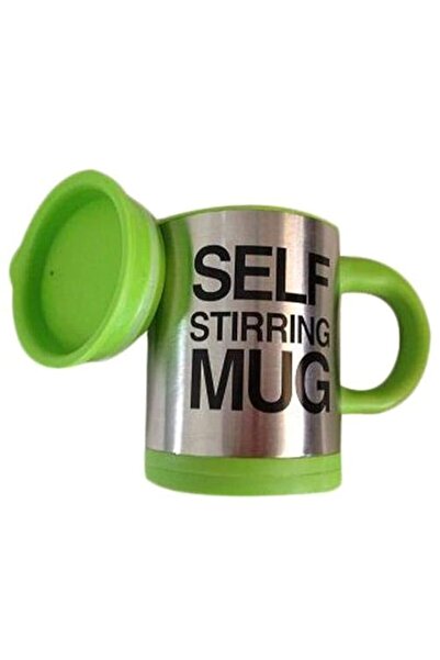 Generic Stainless Steel Self Stirring Mug, Green