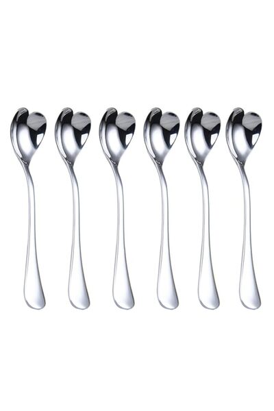 Generic Mini Coffee Spoons, heart shaped, 4.9-inch18/10 Stainless Steel Spoon...
