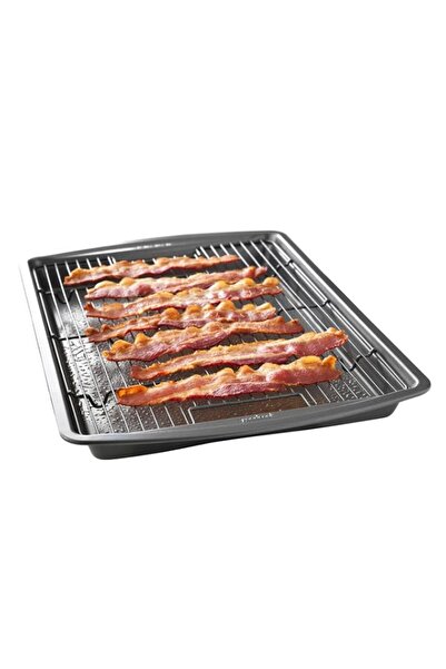 Generic GoodCook 15” x 10.5” Nonstick Carbon Steel Baking Pan & Raised Wire R...