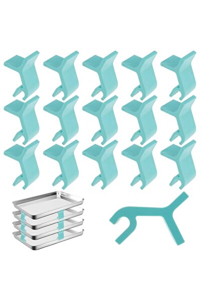 Generic 16PCS Baking Sheet Stackers, Space-Saving Tray Stackers, Reusable Tra...
