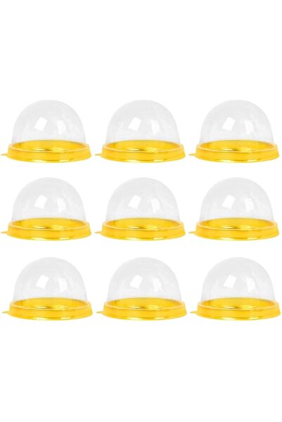 Generic Friusate 50 Packs of Mini Cake Box, Clear Plastic Cookies Muffins Dom...