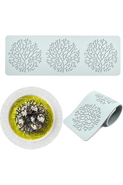 Generic Tuile Molds Silicone (2 PCS) Lace Fondant Molds Set with Hollow 3D Be...